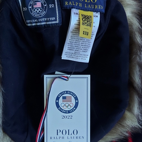 Polo Ralph Lauren 2022 Team USA Beijing Olympics Trapper Hat & Matching Gloves - Picture 7 of 14